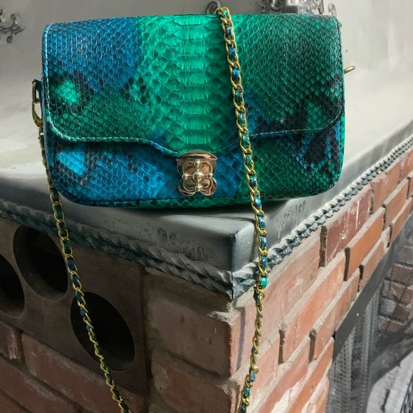 Python snakeskin custom made bag - Picture 1 of 2